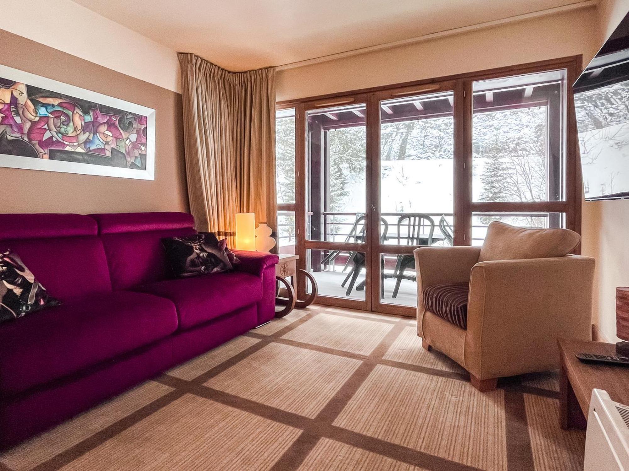 Large One-Bedroom Apartment, Wheelchair Adapted, Les Terrasses D'Eos Flaine Exteriör bild