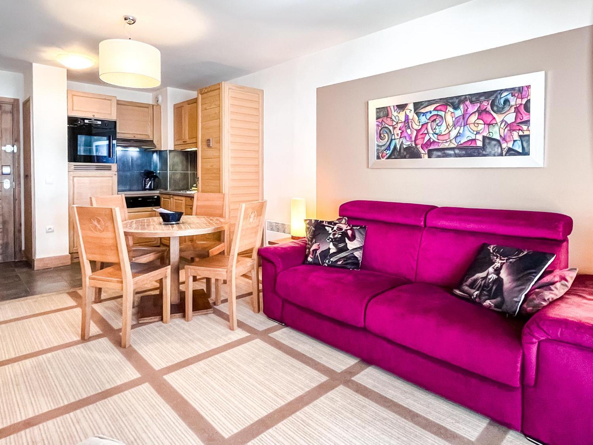 Large One-Bedroom Apartment, Wheelchair Adapted, Les Terrasses D'Eos Flaine Exteriör bild