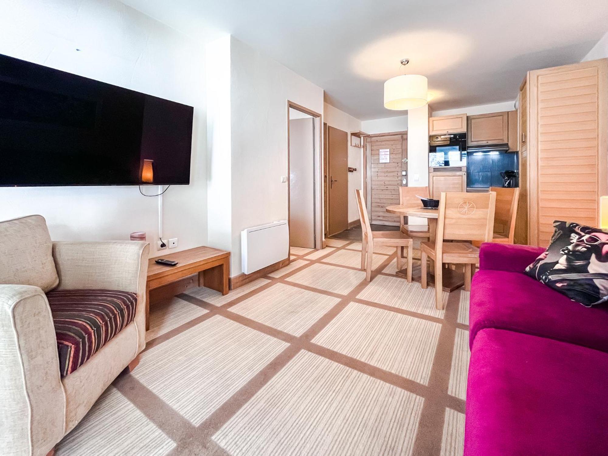 Large One-Bedroom Apartment, Wheelchair Adapted, Les Terrasses D'Eos Flaine Exteriör bild